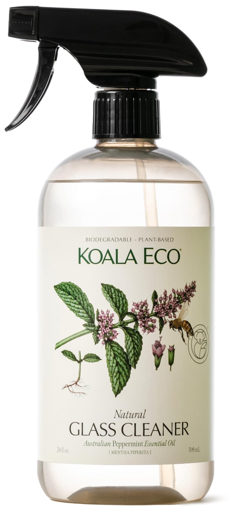 Koala Eco Glass Cleaner - with Australian Peppermint Essential Oil - 16oz