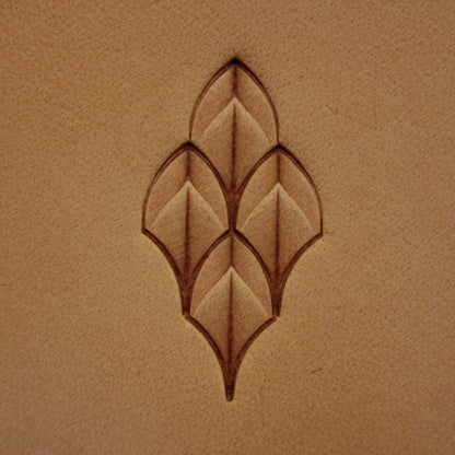 DandS ltd Dragon Scale Leather Stamp Tool, Professional Steel Craft Tool for Leatherworking, Embossing, Carving & Stamping Leather Projects, Belts Wallets & DIY Projects Compatible with Mallet #228-4