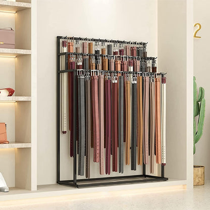 Mobile Clothes Rack with Wheels - Commercial Hanger for Retail Boutique & Home Storage - Black 150x40x150cm - Versatile Rolling Clothing Display & Organizer Solution