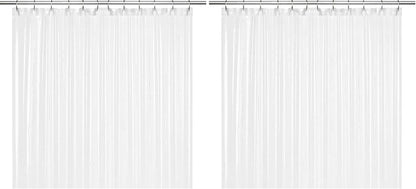LiBa Waterproof Shower Curtain - Premium PEVA, Non-Toxic, Rust-Proof Grommets | 72x72 Inches (Pack of 2)