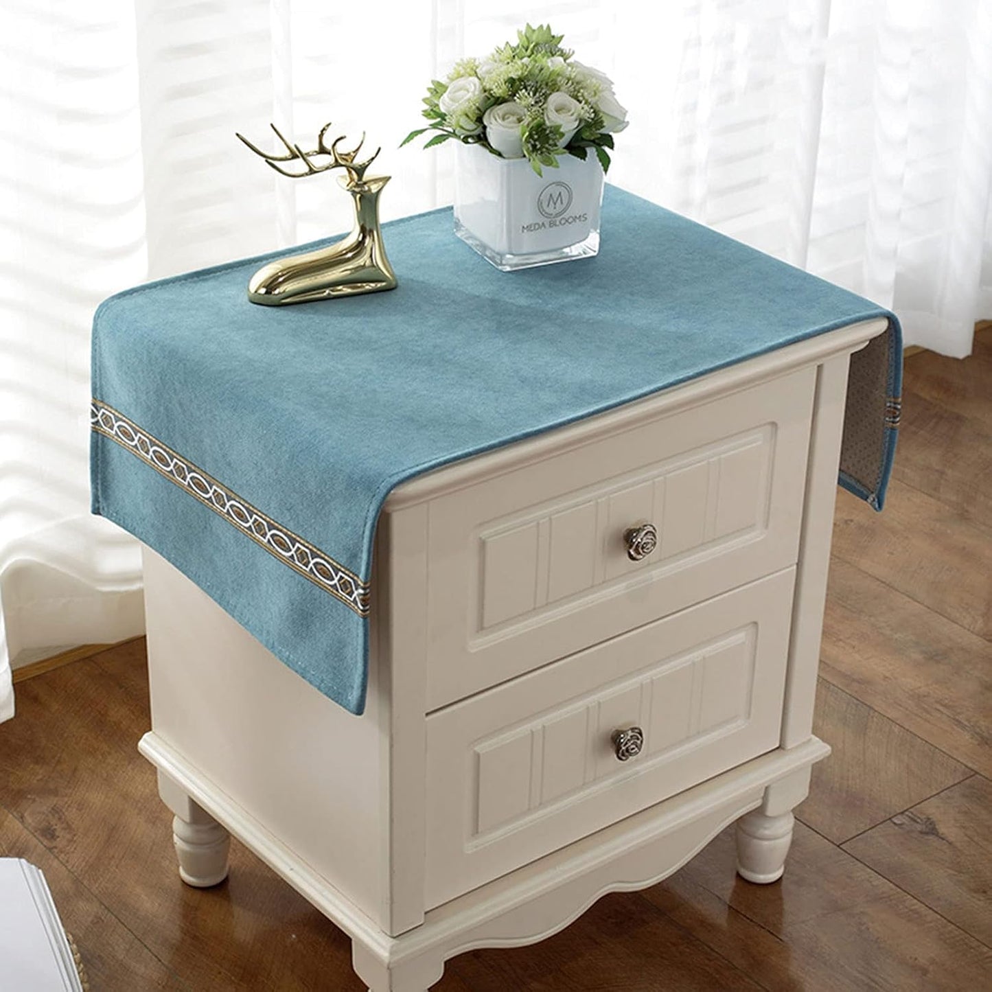 Bedside Tablecloth Table Dustcover End Tablecover Bedside Tabletop Home Decoration Fabric Tablecloth Bedside Table