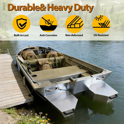 Oxphanor Boat Float Pods Pair Fits 20’ Boats, Portable Boat Floats for Stability, Jon & Fishing Boats, Easy Install, UV Resistant