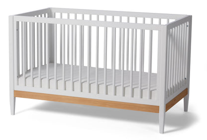 Little Seeds Clover 4-in-1 Convertible Crib, True White/Natural