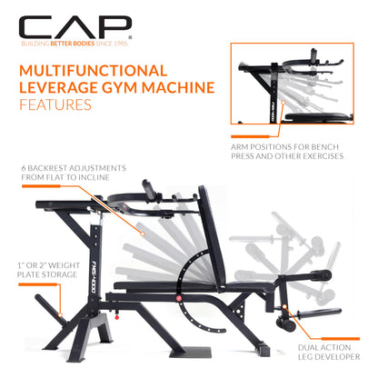 Cap Barbell Multifunctional Leverage Gym Machine for Full-Body Strength Training