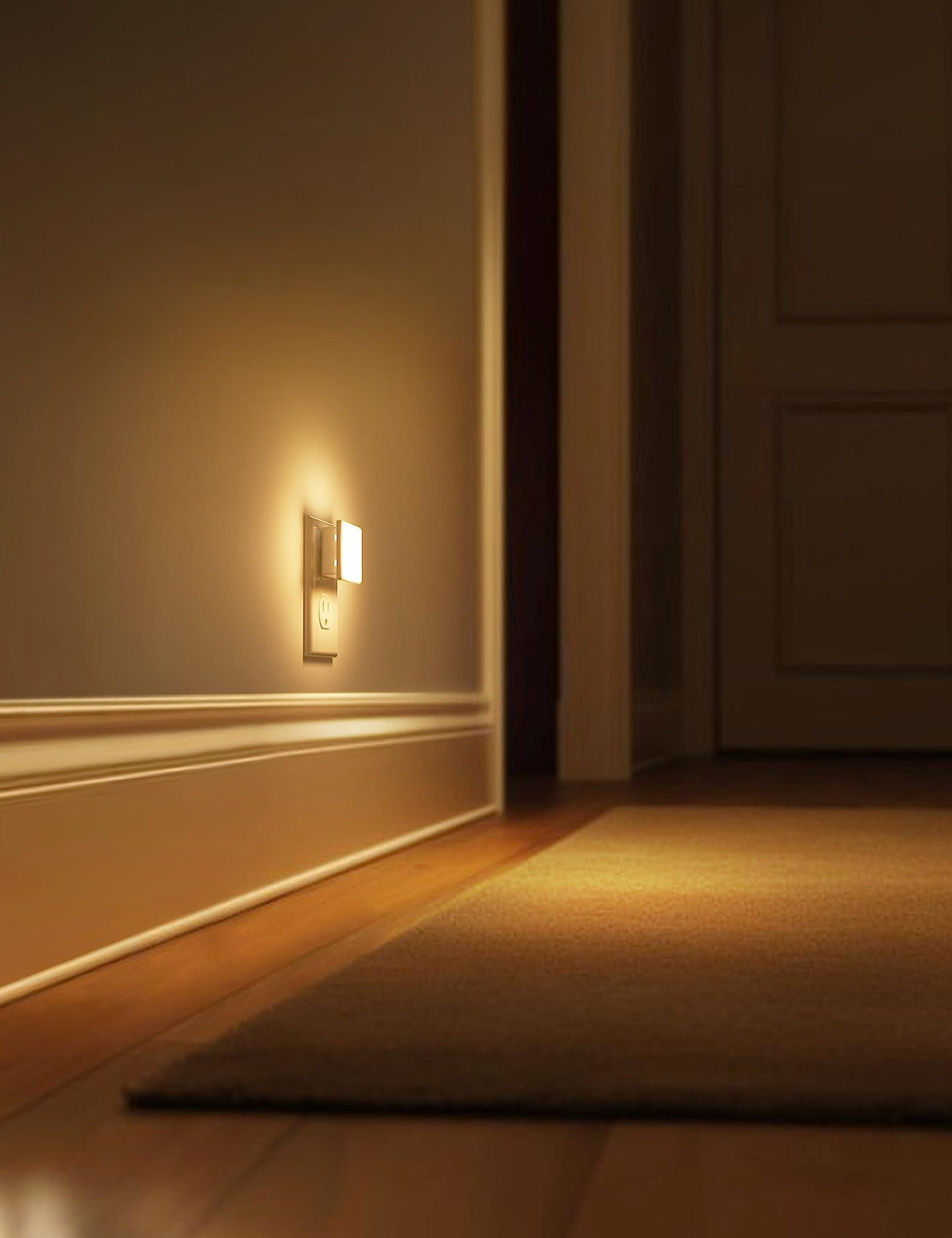 L LOHAS LED Night Lights Plug into Wall, [6-Pack] Plug in Night Light, Dusk-to-Dawn Sensor, 3000K Soft White 0.3W Bright Nightlight Auto-On/Off for Adults Kids Room Bedroom Bathroom Hallway Kitchen