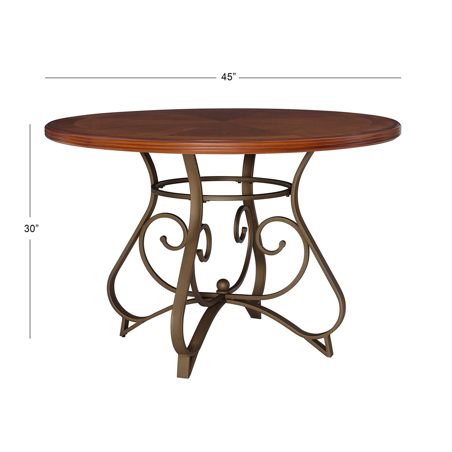 Powell Hamilton Dining 5 Piece Set, Medium Cherry