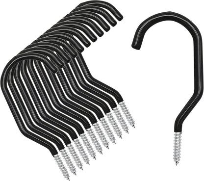 Skiennix 12PCS Heavy-Duty Bike Storage Hooks - Wall-Mounted Design for Bikes & Gear Storage