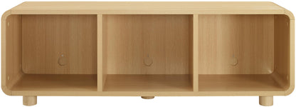Crosley Furniture Zoe Large Modern Media Console and Record Player Stand with Storage for Vinyl Records, Ash
