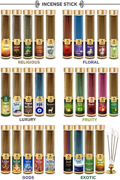 The Aroma Factory Incense Dhoop Cone White Sage (100% Herbal Leaves Healing & 0% Charcoal) 1 Bottle x 30 Cones