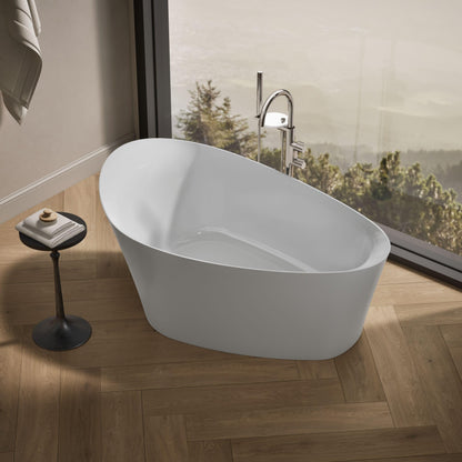 Kohler 8331-0 Veil® 65-3/8" x 36-15/16” freestanding bath, White