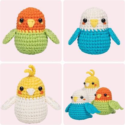 Kovarela Crochet Kit for Beginners Adults – Easy All-in-One Starter Pack with Fun Video Tutorials, Extra Yarn & Tools – DIY Amigurumi Craft Gift (Craft & Chill Edition)
