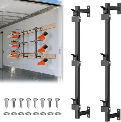 Trimmer Rack for Enclosed Trailers - Secure Weed Eater Holder & Landscape Equipment Storage