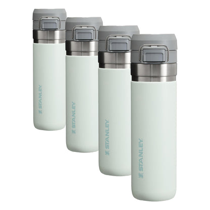 STANLEY Water Bottle 24 oz Insulated Stainless Steel | Push Button Lid | Leakproof | Hot 8 Hours, Cold 12 Hours | Mist | Pack of 4