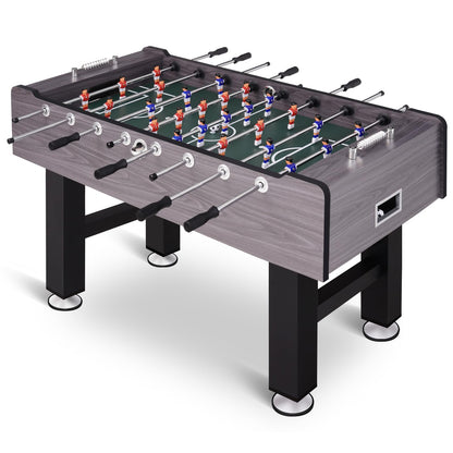 58 Inch Large Size Foosball Table Adult Size, Full Size Soccer Game Table w/2 Balls, Leg Levelers & Heavy-Duty Legs, Durable Arcade Football Table for Game Room, Home, Office, Party