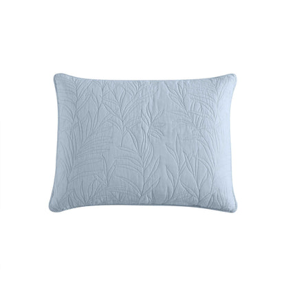Tommy Bahama - 2 Piece Standard Sham Set, Cotton Bedding with Envelope Closure, Pre-Washed for Added Softness (Costa Sera Blue, 21x27)
