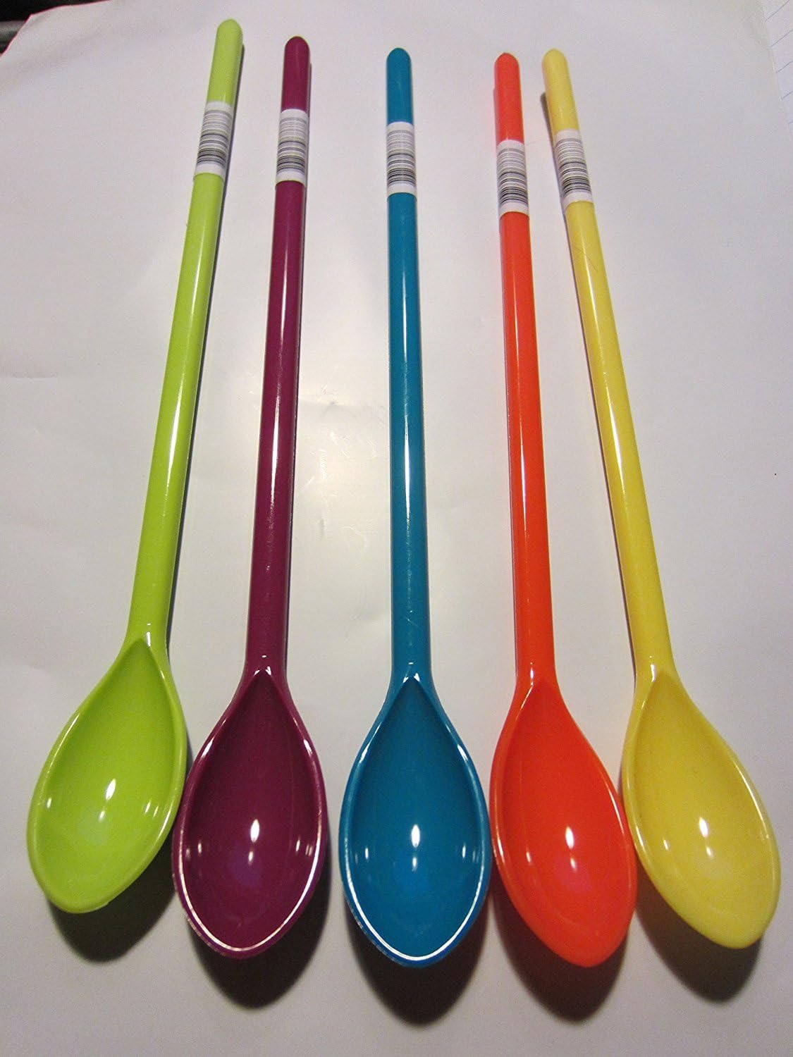 R & M Long Plastic Tea Spoon, Tasting Spoon, Colors Vary, 1 per order
