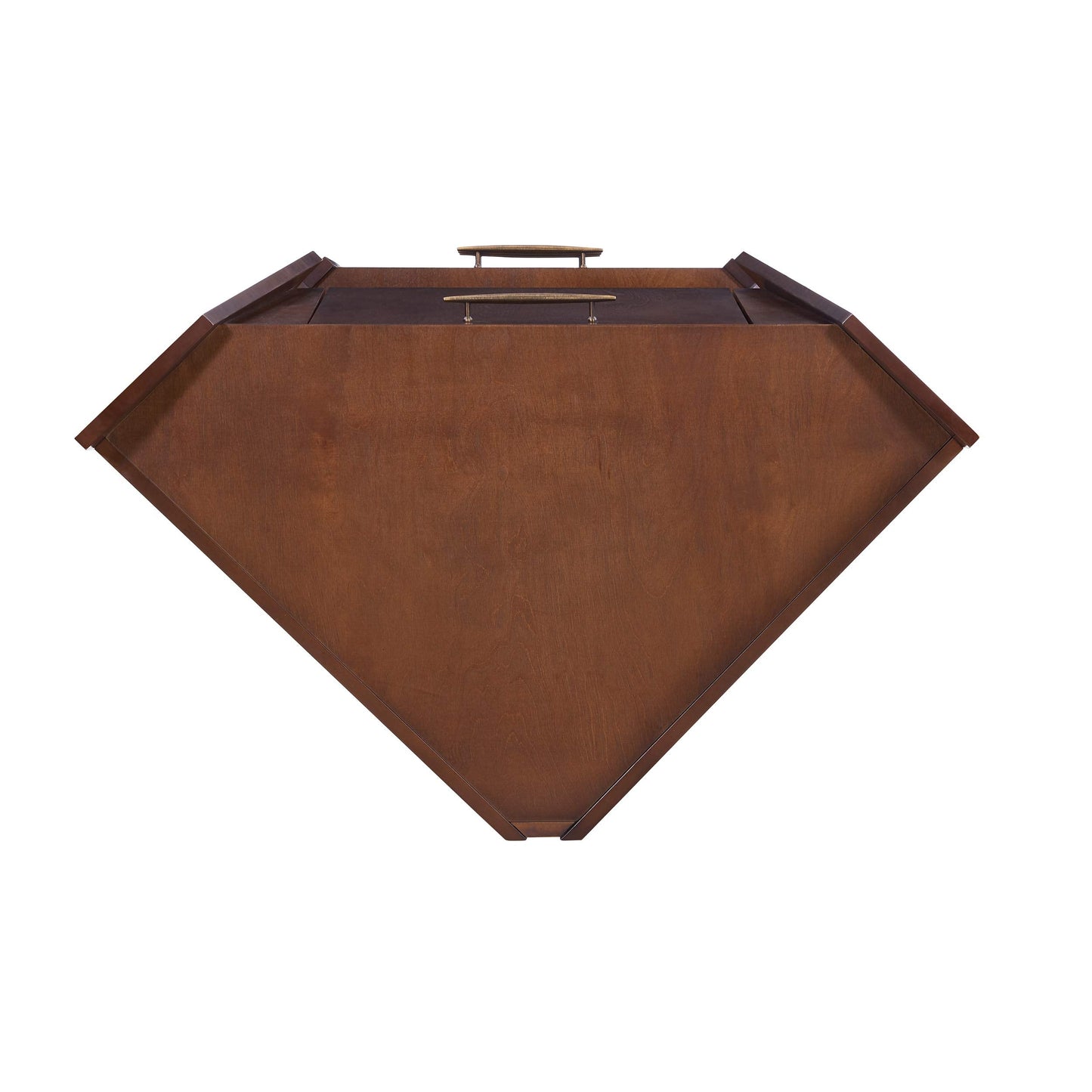 SEI FURNITURE Larson Corner Storage Bar Cabinet, brown.