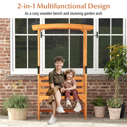 39"X15.5" Heavy Duty Garden Arbor Bench for Porch, Backyard, Outdoor Patio Bench Seat, Outdoor Arbor Benches with Seat, Porch Benches Climbing Plant Support Bench Garden Furniture, Easy to Assemble