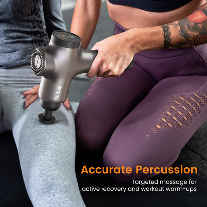 Mebak 3 Massage Gun, Massage Gun Deep Tissue for Athletes, Professional Muscle Percussion Massager, Massager for Shoulder Leg Back Body Pain Relief, Quiet Portable Sport Tool, Gifts for Him