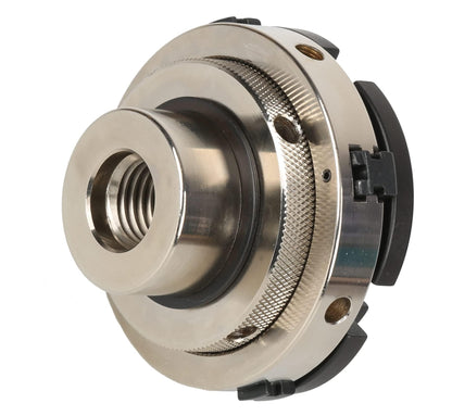VINWOX SCR4-4NV-SET 4" Wood Lathe Scroll Chuck Set, 4-Jaw Self-Centering Chuck-Set, with Nickle electric Coating Body & 1"x8TPI thread & 3/4"x16TPI Adapter