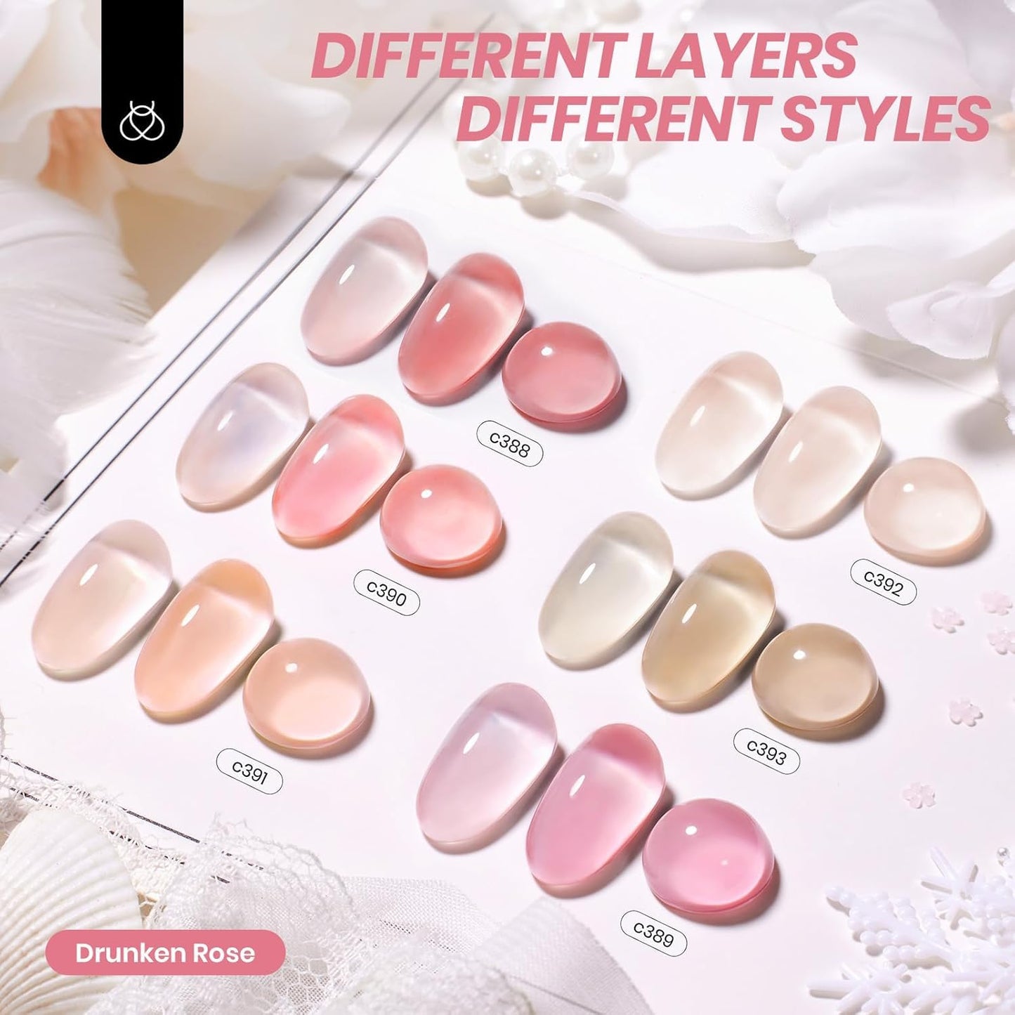 Beetles Cat Eye Gel Nail Polish Set, 6 Summer Colors Pastel Shimmer Glitter Gel Polish Kit Soak Off LED UV Curing Requires Pink Red Blue Orange Green Purple Velvet Gel with Magnet Gift for Women