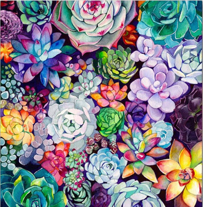 MMAHD 5D DIY Diamond Art Painting Kits for Adults Full,Succulents Full Drill Embroidery Paintings Rhinestone Pasted DIY Painting Cross Stitch Arts Crafts for Home Wall Decor 11.8×11.8Inches.