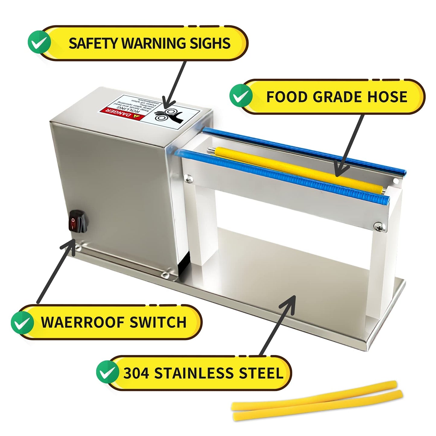 Electric Quail Egg Peeler Machine with 18W Motor,Stainless steel Commercial Quail Egg Sheller, 110V