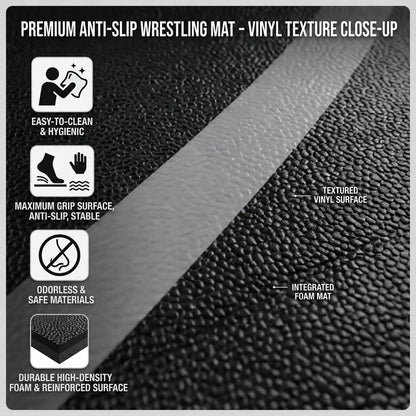 BELINOVA 10x10/10X6.6 Heavy-Duty Martial Arts Mat for Home Gym – Flexi-Roll MMA, Wrestling & BJJ Jiu Jitsu Padded Flooring – Anti-Slip, Tear-Resistant High-Impact Foam