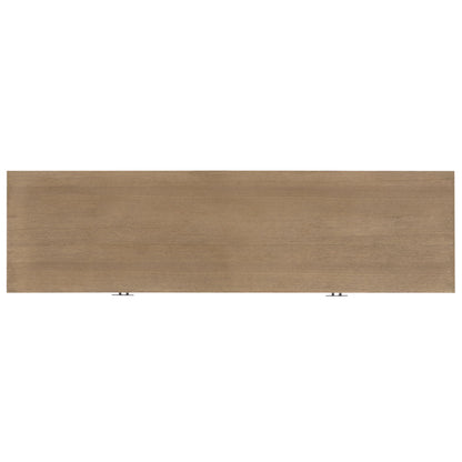 SAFAVIEH Couture Collection - Sherriandra Natural & Black Metal Console Table with 2 Drawers, Modern Accent (SFV3010A)