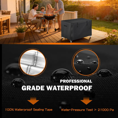 36 inch 36"L 24"W 35"H Outdoor Prep Table Cover with Split Zipper for Keter Unity Small Portable Table, Compatible