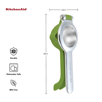 KitchenAid Citrus Juice Press Squeezer for Lemons and Limes with Seed Catcher and Pour Spout, 8 Inch