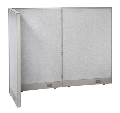 GOF Freestanding L Shaped Office Partition, Large Fabric Room Divider Panel, 30" D x 60" W x 48" H