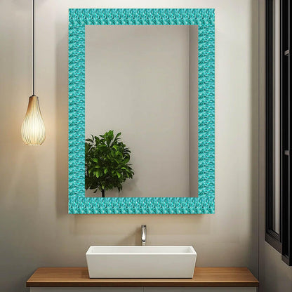 IVN Wallpaper Border Peel and Stick Wall Mosaic Glass Decorative Wall Trim Self Adhesive Border for Walls Mirror Frame Accent Strip for Bedroom Kitchen LivingRoom 4x196 Inch