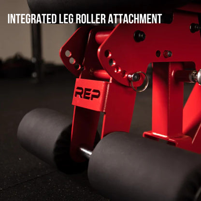 REP Foldable Incline Decline Bench | FID Platform for Home Gym | Compact Portable Fitness Stationary Equipment | Heavy Duty Strength Training | Adjustable Sit-up Dumbbell Workout Support, Matte Blue