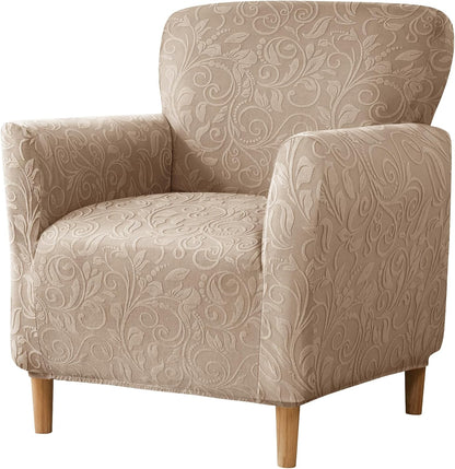 1-Piece Stretch Modern Banquet Armchair Slipcover Accent Chair Covers with Arms Soft Chair Slipcovers for Living Room