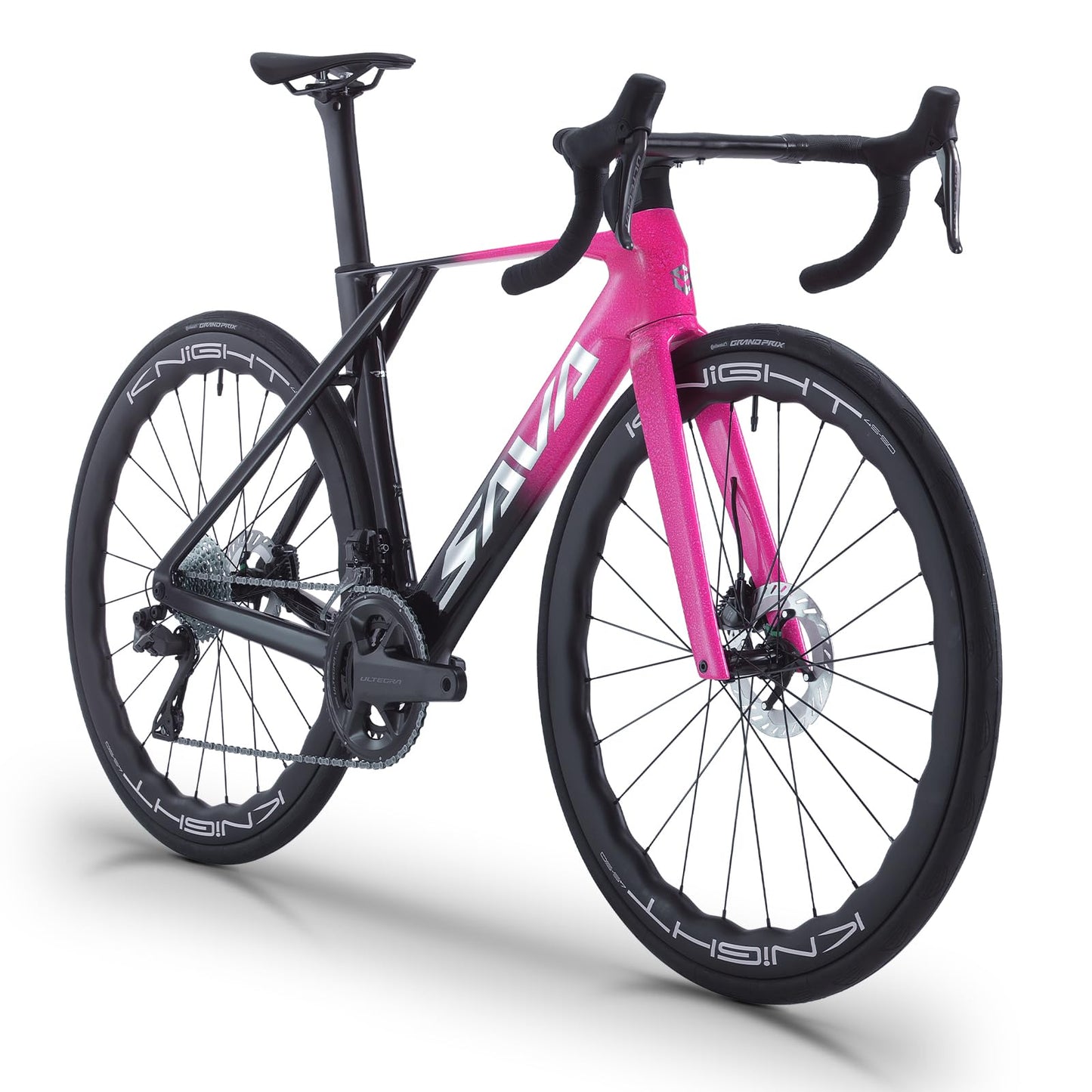SAVADECK SLR8-Ultegra Full Carbon Road Bike with Shimano 105 R8170 24S Set for Adults, (Wave Pattern(W45), Red, 54cm)