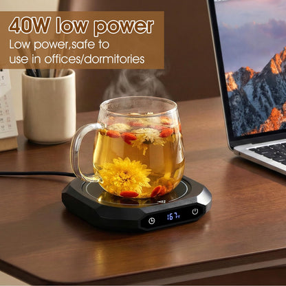 ZenthermoRui 2026, Best Mom Ever Coffee Mug Warmer from Daughter Son, Electric Cup Warmer with Smart 1-12H Timer & 3 Temps, Fast Heating Beverage Warmer for Desk, Tea, Cocoa