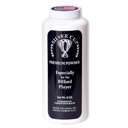 Silver Cup Billiard Premium Bottle Powder White 8 oz. Bottles (2-Pack)
