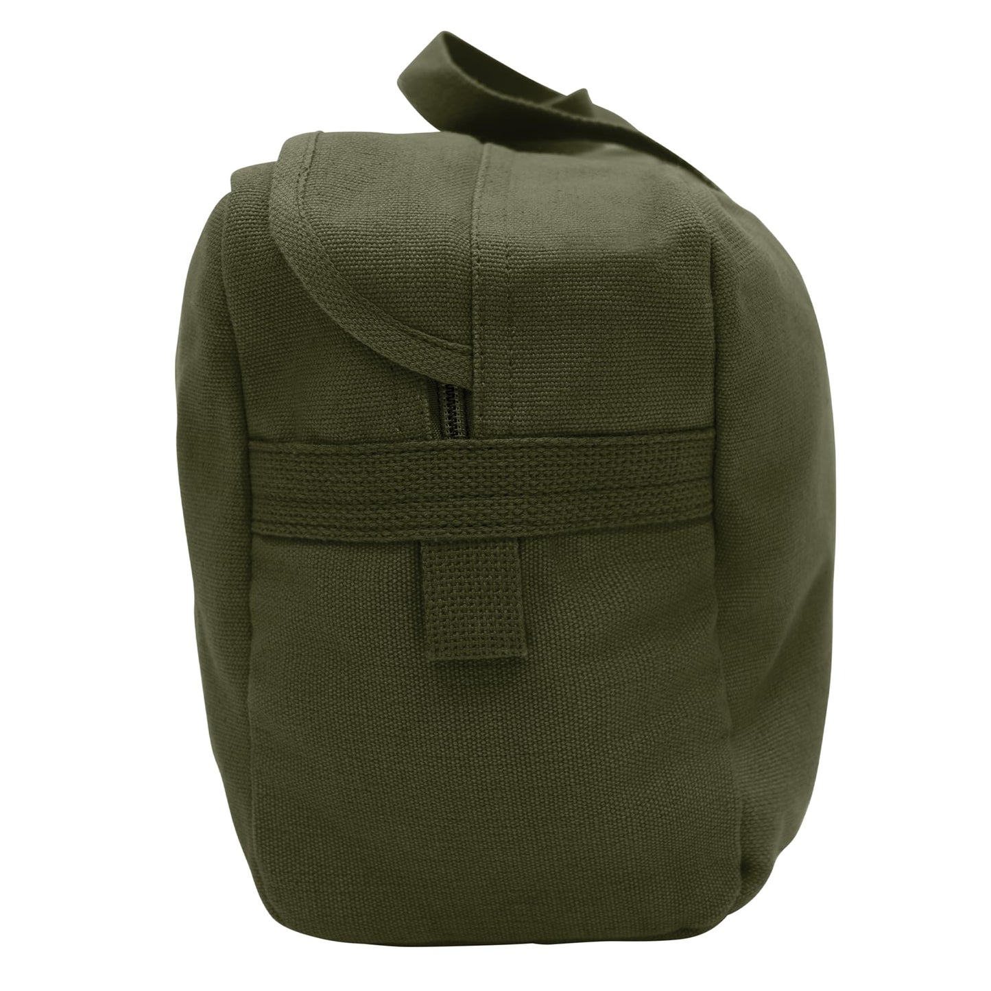 Rothco Canvas Tanker Style Tool Bag - Heavy-Duty Multipurpose Gear Carrier for Mechanics, Plumbers, Electricians, Athletes, Olive Drab
