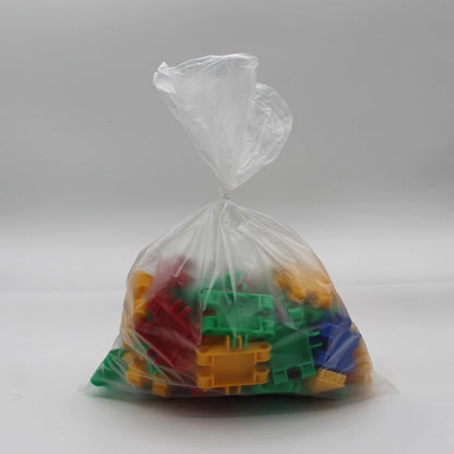 PARTY BARGAINS 11" x 14" Plastic Produce Bags on a Roll - 900 Clear Grocery and Bread Bags, Convenient Pack