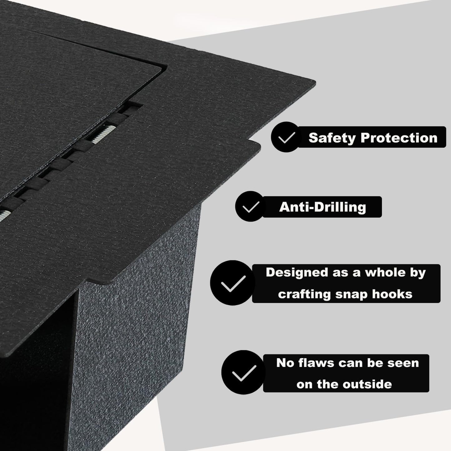 Center Console Safe Vault - KEREN Console Gun Safe Box Compatible with Toyota Tundra 2022-2026 and Toyota Sequoia 2023-2026, with Superior Fingerprint Lock