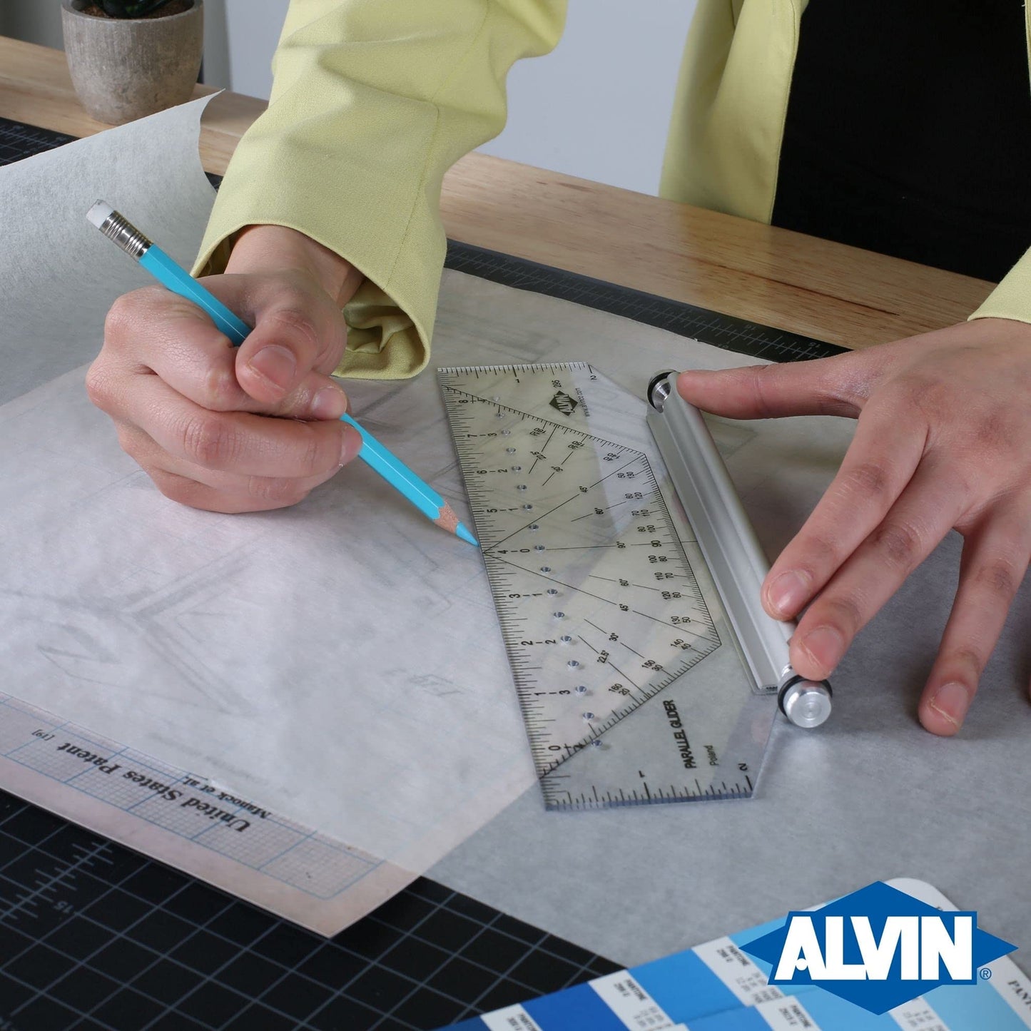 Alvin, 295M, Easy-To-Use Professional Parallel Glider Metric - 10 Inches