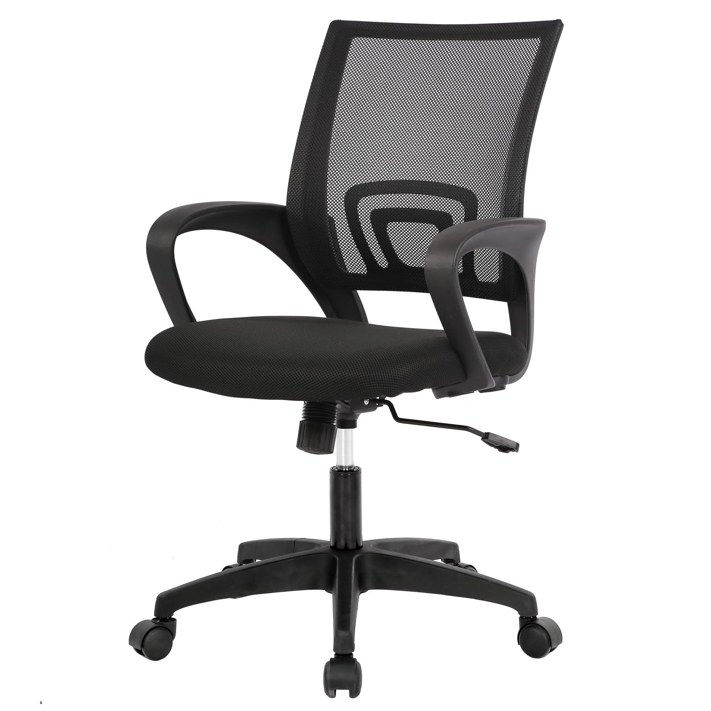 PayLessHere Home Office Chair Desk Computer Chair Adjustable Ergonomic Lumbar Support Armrest Executive with High Density Mesh 360 Degree Swivel Chair for Men Women Adults, Black
