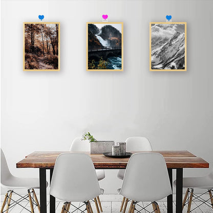 QUKLOGEN Diamond Art Frames 30x40cm,Magnetic Diamond Art Painting Canvas Frames 12"x16",PVC Self Adhesive with Hooks Suitable for 10x14 inches Pictures for Home Office Wall Door Decor