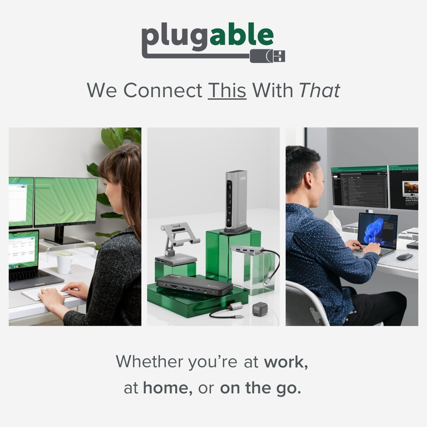 Plugable M.2 NVMe SSD Enclosure; Tool-Free & Driverless, USB 3 Type-C, Including Thunderbolt and USB4, at 10Gbps. for M.2 NVMe SSDs 2230 to 2280 PCIe Gen 3 and 4. USB Cables Included