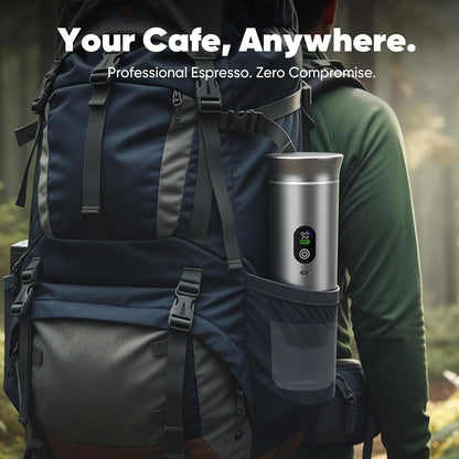 chufa 3-in-1 20-Bar 80 ml Portable Espresso Coffee Maker, Self-Heating & Rechargeable with Smart Display Works