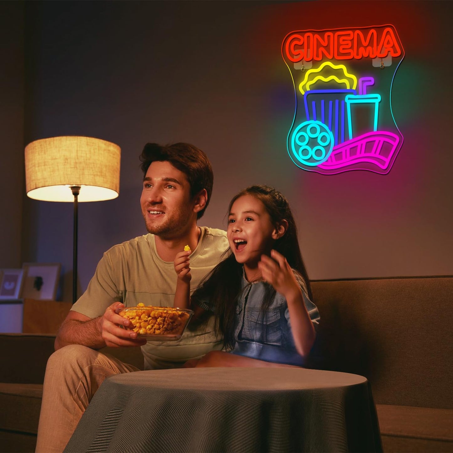 LooKLight Guitar Rock and Roll Neon Sign,Neon Light Sign,Led Neon Light for Wall Decor,Guitar Shape Light Up Sign,USB Neon for Bar Live Music Vocal Recital Concert Man Cave