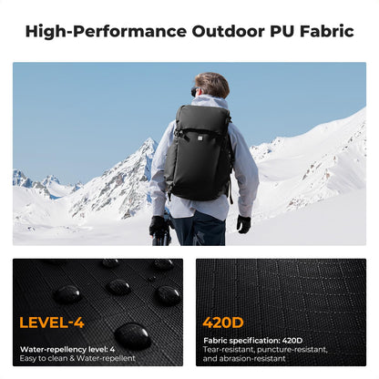 K&F CONCEPT Camera Backpack, 40L Large Capacity Camera Bag, Waterproof DSLR Camera Back Pack, Extra Large Photography Bag Backpack