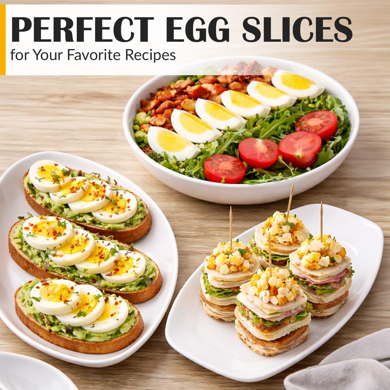 CraftyCrocodile Egg Slicer for Hard Boiled Eggs - 3 Slice Modes Egg Cutter, Heavy Duty, Stainless Steel Dicer - Kitchen Chopper Tool for Strawberry, Mushroom, Grape, Cherry Tomato - Mint Green