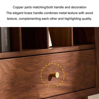 FDFDF Home Solid wood vinyl record cabinet CD rack storage gramophone floor-standing small bookshelf magazine
